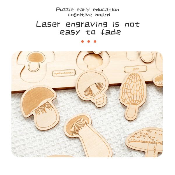 2 To 4 Years Mushroom Cognition Board Baby Developmental Exercises Hands On Ability