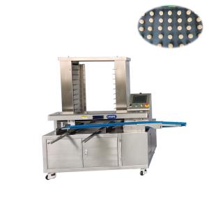 Automatic maamoul protein bar date bar energy bar tray aligning machine