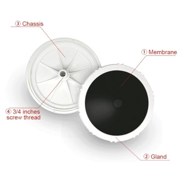 9 Inch Bubble Disc Diffuser 1000 M3/H Capacity Disc Type Air Diffuser