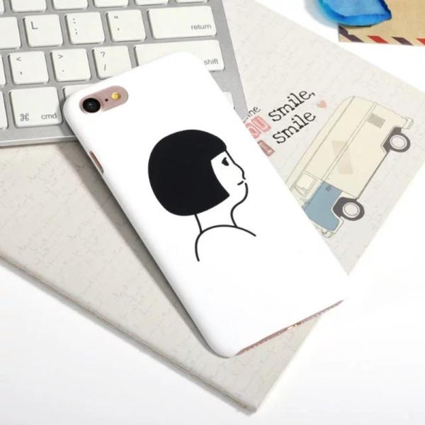 Hard PC Cartoon Expression Image Back Cover Cell Phone Case For iPhone 7 6s Plus 5s