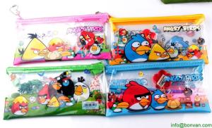 China Polybag Package 4 pcs (Eraser, pencils, sharpener, ruler) One Stationery Set wholesale
