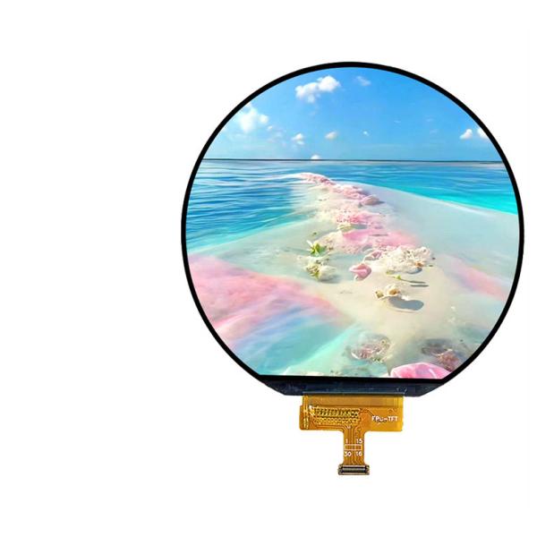 3.6 inch round TFT display front view