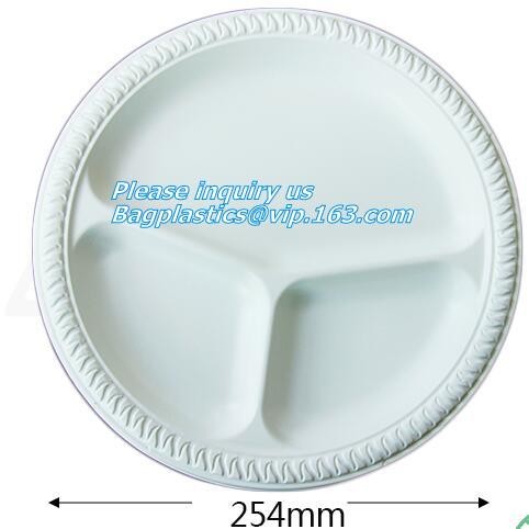 7 inch Pretty Food Grade Eco Biodegradable Tableware Disposable Corn Starch Plate,corn starch disposable plastic plates/