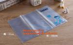 Customized Plastic Zipper File Folder Bag, PVC Slider Zip Closure A4 Paper