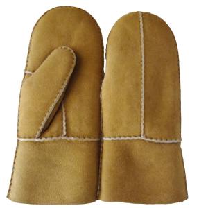 China Classic Style Spanish Merino Double Face leather gloves mittens wholesale