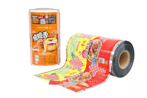 Moisture Proof Lamination Automatic Plastic Roll Film For Chips Snacks Packaging