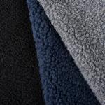 Plain Style 100% Polyester Sherpa Fleece Fabric for Jackets Lining Boiled