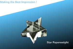China crystal star/crystal star paperweight/glass paperweight/crystal star award/star paperweigh wholesale