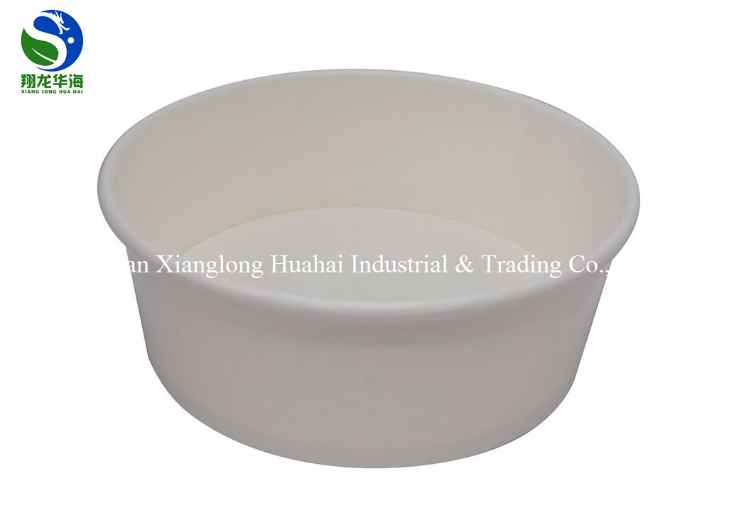 Heat Insulated Disposable Paper Soup Bowls For Hot Food , Customized Logo