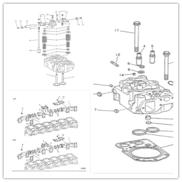ME995180 MITSUBISHI 6D24 Engine Overhaul Gasket Kit 6D22 D6AC