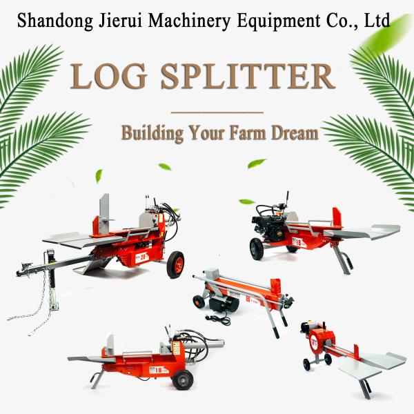Electric Motor Vertical Wood Splitter For Upside Down Log Splitting In Construction