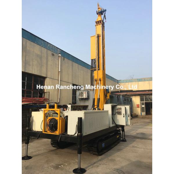 60m Depth Engineering Drilling Machine Electric Motor Crawler Mounted Drill Rig