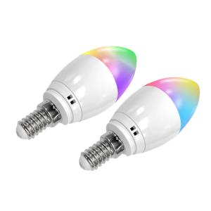 China RGBCW 300lm 5W RGB LED Candle Bulb With IOS Andriod Controlled wholesale