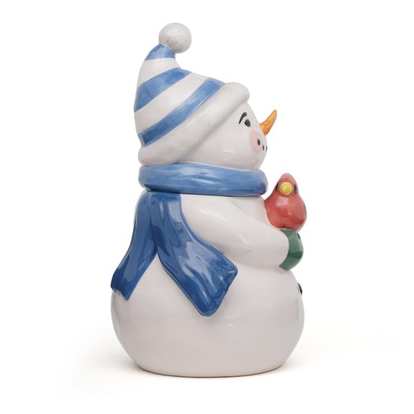 Ceramic Storage Jars With Lids Christmas Holiday Kitchen Coffee Tea Cookie Gift Ceramic Canister Jar 3D Handpainting