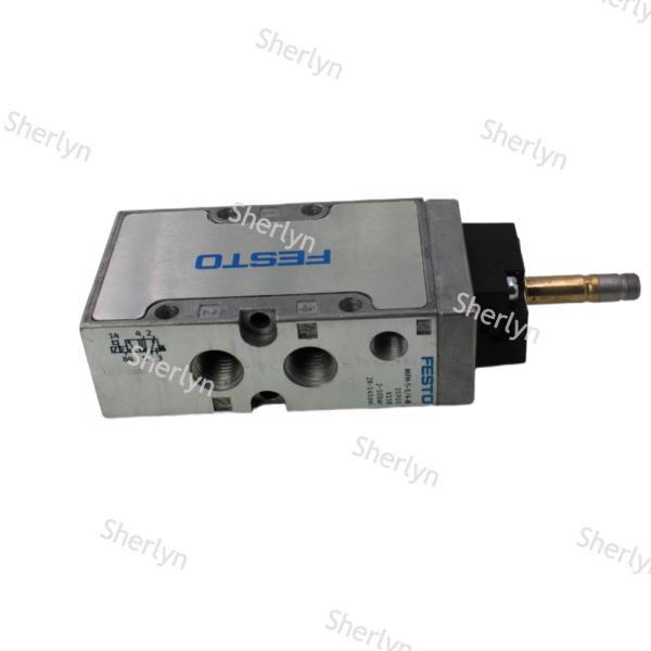 Festo MFH-5-1/4-B Solenoid Valve, 5/2 Monostable Mec Spr, Int Pilot, 2-10 Bar