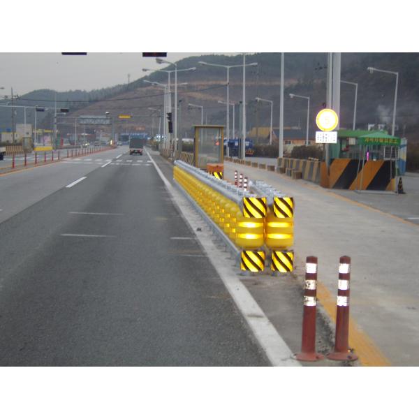 Traffic Safety Eva Buckets Rolling Anti Crash Guardrail Road Roller Barrier