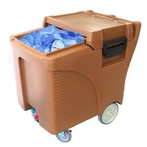 China Food Grade LLDPE 125L Commercial Ice Caddy On Wheels wholesale