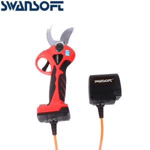 China SWANSOFT Electric Pruning Shears Finger Protection Progressive Cutting Pruning Shears wholesale