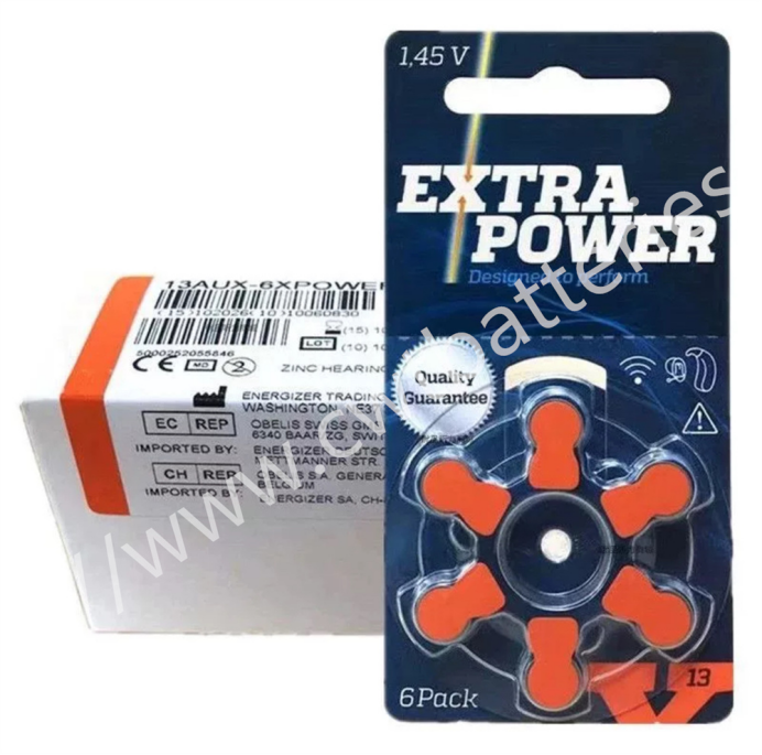 Original New EXTRAPOWER A13 1.45V 310mAh Hearing Zinc Air Battery Harmless Battery