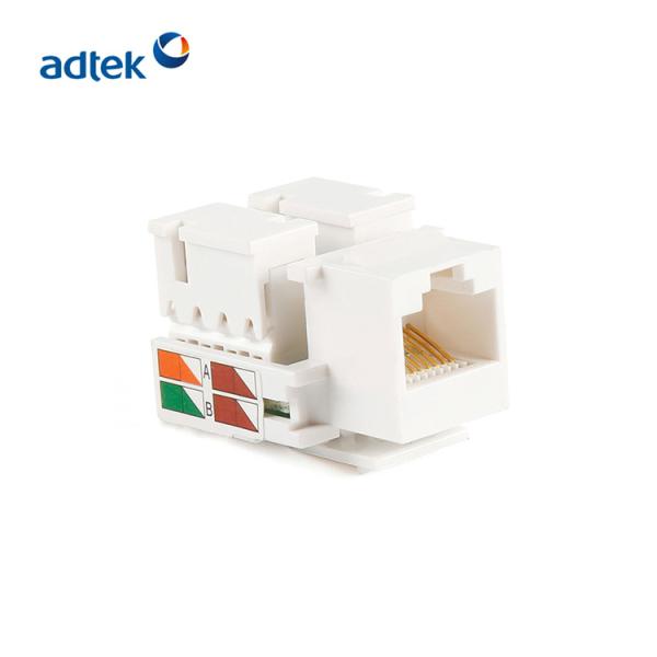 Quality Cat6 Toolless Keystone Jack , rj45 keystone Ethernet jack for sale