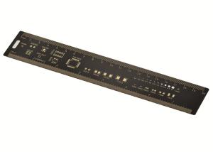 China PCB 20CM Ruler Soldering Measuring Tool For Electronic Component Surface Mount Black Color wholesale