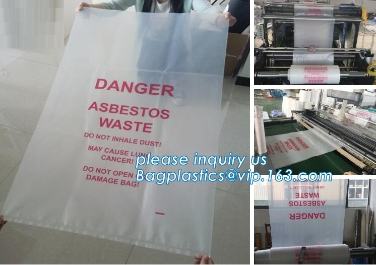 Heavy Duty Construction Plastic Asbestos Bag Waste Bag,Heavy Duty Disposal Polythene bags For Asbestos Removal BAGEASE