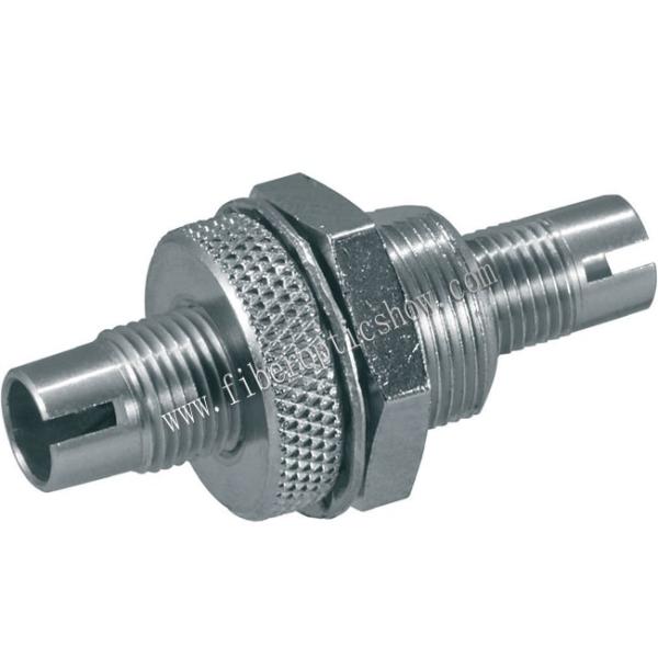 Duplex Silver Metal Fiber Optic Adapter Panel Flange Type With ST Cut Out