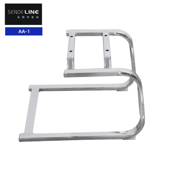 Quality Office Swivel Chair Accessories Chrome Bow Frame Metal Chair Frame Flat Tube Base for sale