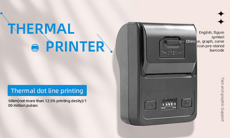 58mm Thermal Online Shopping Printer with 203pdi Resolution No Color Print Speed
