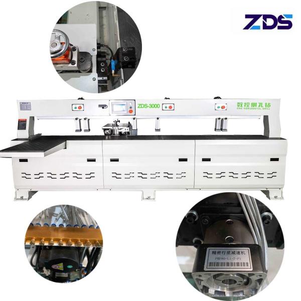 Quality Dual Spindle CNC Side Hole Drilling Machine Infrared Hole Making Machine For Wood for sale
