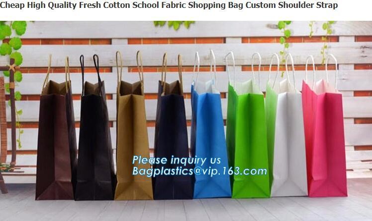 Customized Cut Printed Coated Paper Shopping Bag with Matt Lamination,rope handle custom logo printed white paper bag