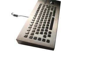 China Vandal Resistant Cherry Trackball Keyboard , FN Keys Desktop Computer Keyboard wholesale