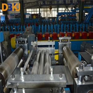 PLC Touch cz Purlin Roll Forming Machine For 100-300mm Sizes 5 Tons Hydraulic Decoiler