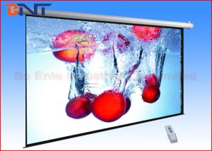 China Pull Down Video Projection Projector Screen , 16 9 Projection Screen Sizes 92 Inch wholesale