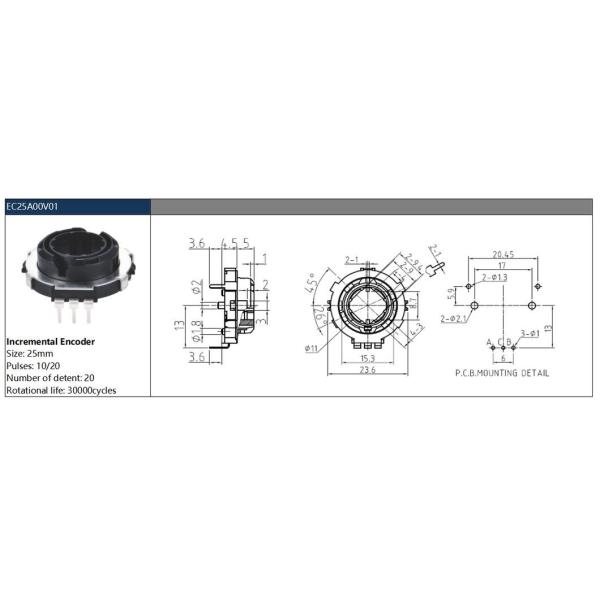 Hollow Shaft Magnetic Encoder with Analog Signal Output