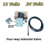 Four Way Solenoid Valve For Excavator Grabber 12 Volts / 24Volts