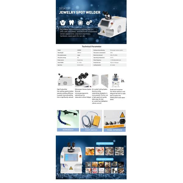 Good High Precision Model Portable Desktop Gold Silver Jewelry Laser Welding Machine with Small Focal Spot Diameter