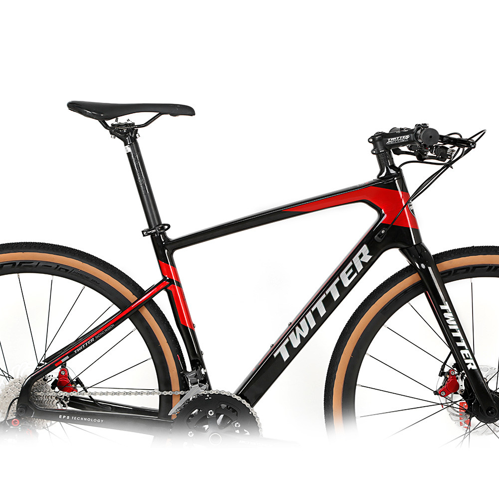 9.6KG Carbon Hybrid Bicycles Excellent Stiffness To Weight Ratio With RoHs