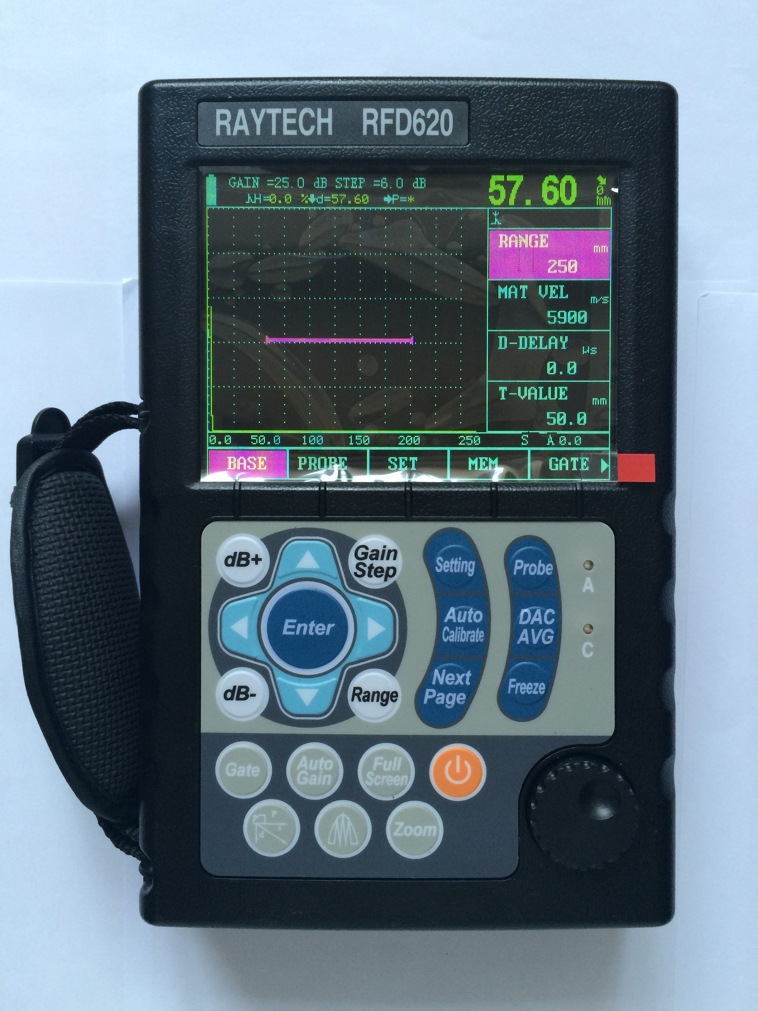 RFD620 Ultrasonic Flaw Detector with Automated Gain and Solid Metal Housing for Precise Flaw Location