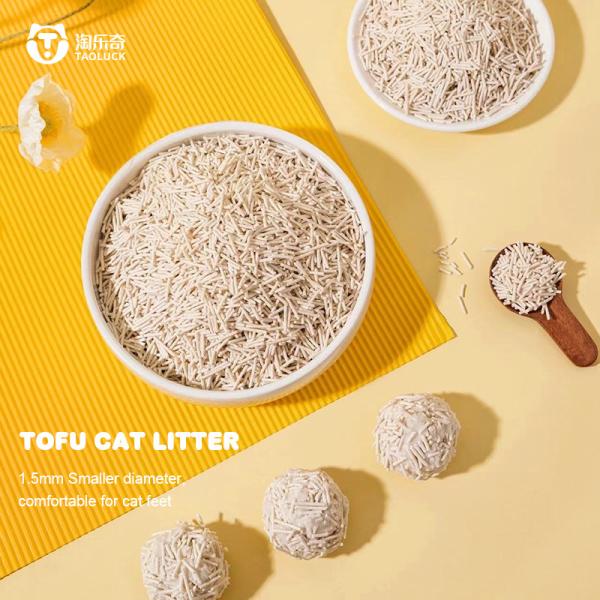 Quality Efficient Deodorization Tofu Sand Cat Biodegradable Flushable Clumping Litter for sale