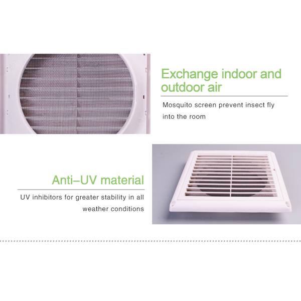 Ventilation Plastic Cover Air Vent Louver Cover With Mesh