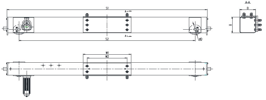 1 ~ 100T Electric Motorized Crane End Carriage Beam For Overhead Crane