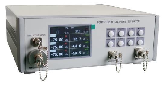 Quality Optical Patch Cord Insertion Loss And Return Loss Testing Machine 650nm for sale