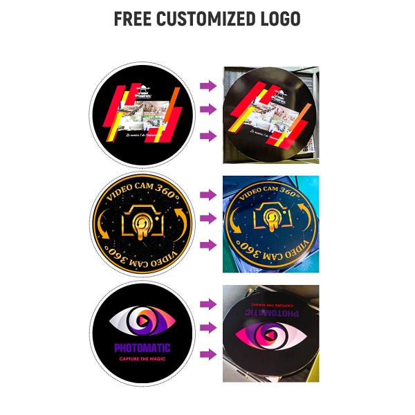 Fashion 360 Photo Booth Video Mirror Glass 360 Spinner Video Booth Intelligent