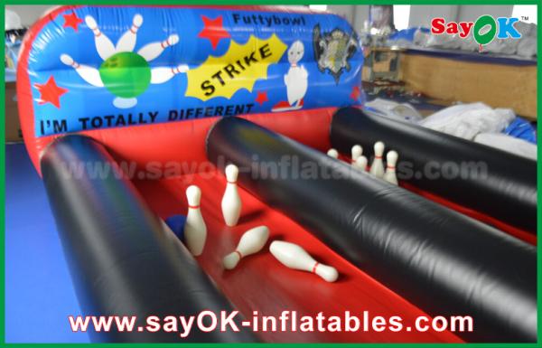 Quality Inflatable Bowling Game PVC Inflatable Sports Games Inflatable Bowling Balls Pool Filed With Balls for sale