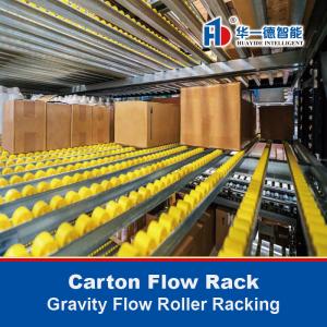 China Carton Flow Rack Gravity Flow Roller Racking  Carton Flow Racking Warehouse Storage Rack on sale