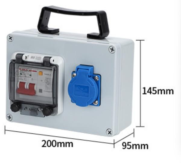 Quality 220V 16A Mobile Outdoor Waterproof Industrial Socket Box 380V 32A Portable Power Box for sale