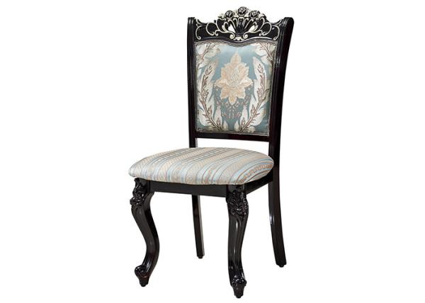 Quality Noble Generous Solid Wood Carving European Dining Chairs for sale