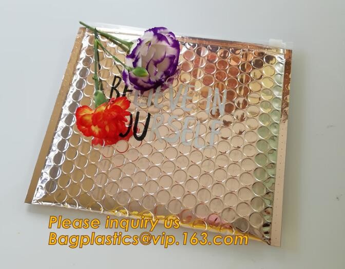 Cosmetic Slider Zip lockk Bubble Bags Bubble Slide Pouch,Zip lockk esd bubble bag bubble packaging wrap cosmetic pouch slide