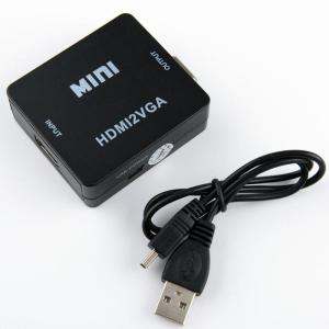 China DC 5V HD HDMI To VGA Video Converter / USB Power HDMI Converter Box on sale